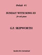 Sunday with Song Jo piano sheet music cover